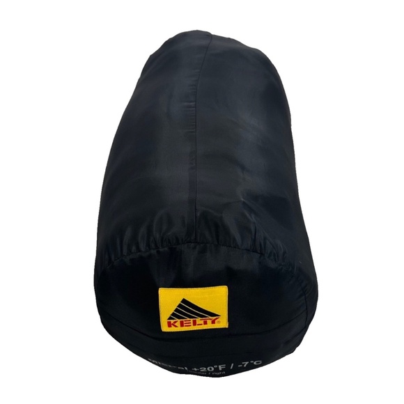 Kelty Mistral Sleeping Bag: 20F Synthetic Regular Right Zip Red/Gray VGC; in bag - Picture 5 of 11